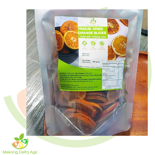 Freeze Dried Orange Slices - 동결건조 오렌지 슬라이스 - Cam Sấy Lạnh Mekong Delta Agri