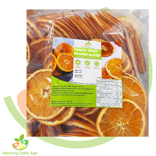 Freeze Dried Orange Slices - 동결건조 오렌지 슬라이스 - Cam Sấy Lạnh Mekong Delta Agri