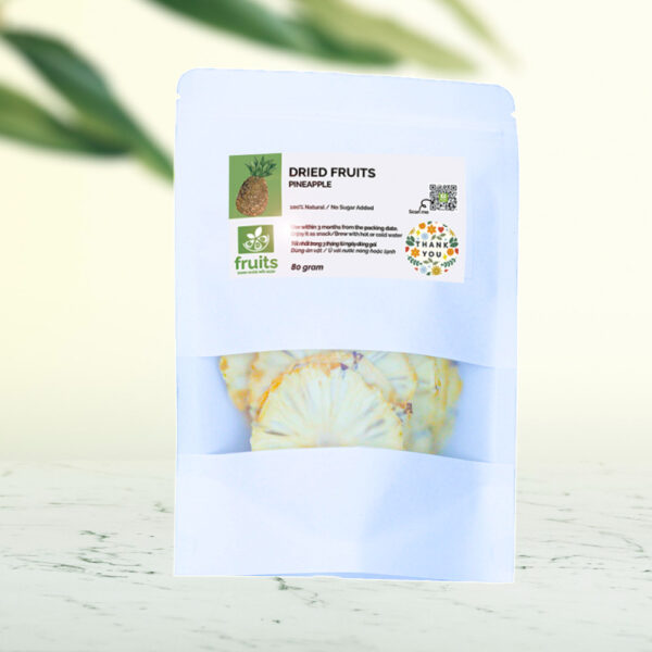 Dried Pineapple Slices 80g